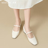 【限时秒杀】西遇浅口玛丽珍女鞋2026新款春季法式简约方头通勤一字带低跟鞋子V0166248 商品缩略图2