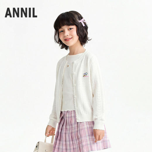 女童针织开衫夏季新款安奈儿童装EG624701 商品图1