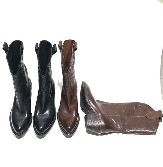 芮凯诗【进口水洗马皮】7259美拉德刺绣牛仔靴 商品图0