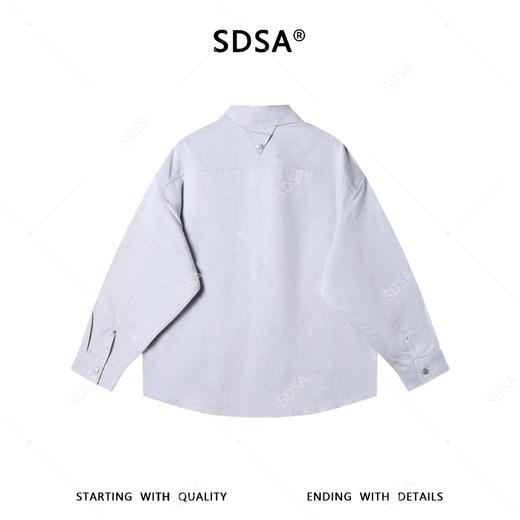 SDSA男装2026新款高贵轻奢老钱风多口袋设计长袖衬衫百搭休闲衬衣 商品图4