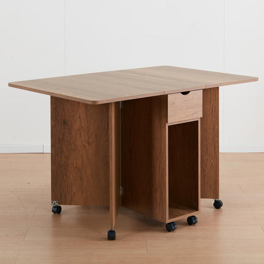 【家具】小户型出租屋可移动折叠餐桌餐边柜 ST025 商品图1