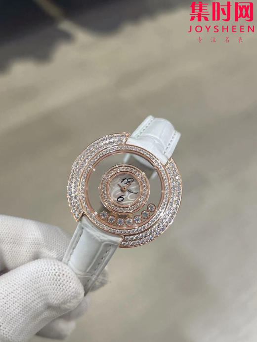 萧邦新款奢华镶钻 快乐钻透明镂空系列 透明快乐钻 女士腕表 有金有钻寓意有进有赚 商品图8