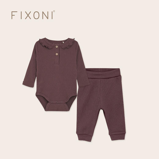 【云优选】FIXONI 长袖罗纹哈衣罗纹长裤-限时清仓 商品图3