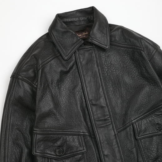 ROMI STUDIO新西兰自然发泡粒纹绵羊原皮衣外套 RWCAWU7291 商品图3