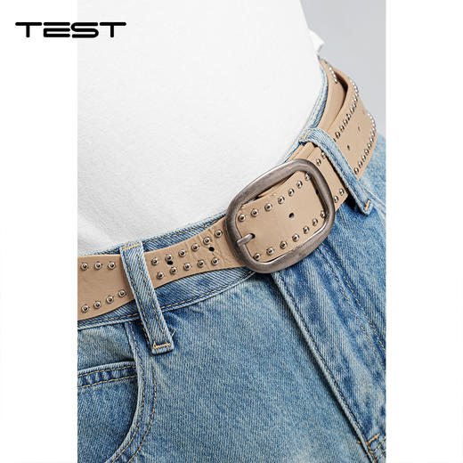 春上新慵懒时髦高腰显瘦显腿长阔腿牛仔裤3261004 商品图2