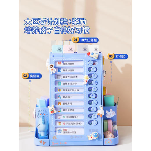 猫太子2合1自律旋转笔筒  大容量收纳 学习用品轻松规整 -旋转自律笔筒升级款 商品图3