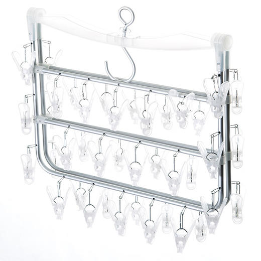  铝合金折叠衣架PC衣架家用衣服架晾衣架 商品图3