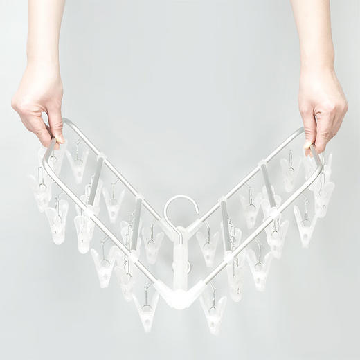  铝合金折叠衣架PC衣架家用衣服架晾衣架 商品图1