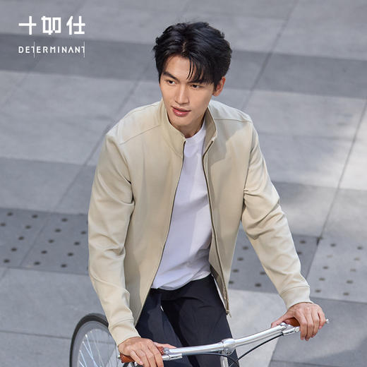 【春夏新品】十如仕男女同款立领拉链长袖卫衣夹克立领外套OW05-05 商品图0
