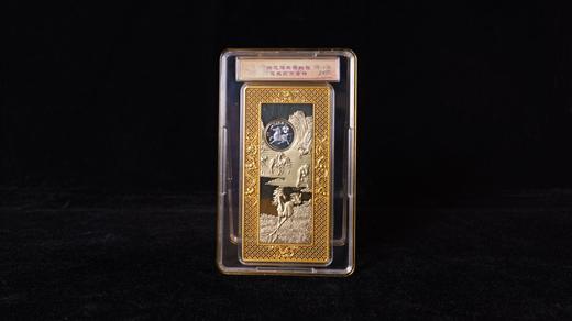 疯抢中！马年纪念币 奔马献瑞花丝金砖单套/十连 （单套含金10mg） 商品图6