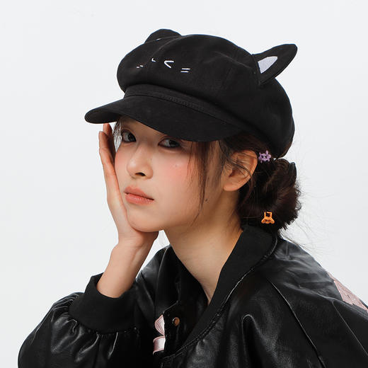 喵咪立耳八角帽鸭舌帽-纪念日百货门店同款169146267 商品图1
