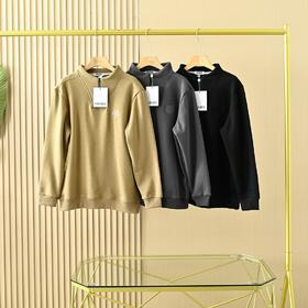 25新款男士刺绣半拉链加厚加绒卫衣！