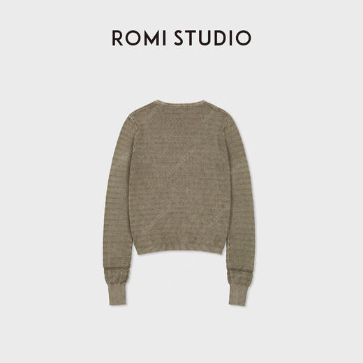 ROMI STUDIO“怀旧复古”100%棉炒雪花染色工艺针织衫RWCAST5407 商品图2