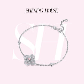 lucky·永恒之环系列ShiningHouse[培育] 18k金钻石手链 粉钻圆钻形人工真钻人造钻石K金手链时尚钻石手链悦己送礼臻选【此商品不支持7天无理由退货退款】预计3日发货