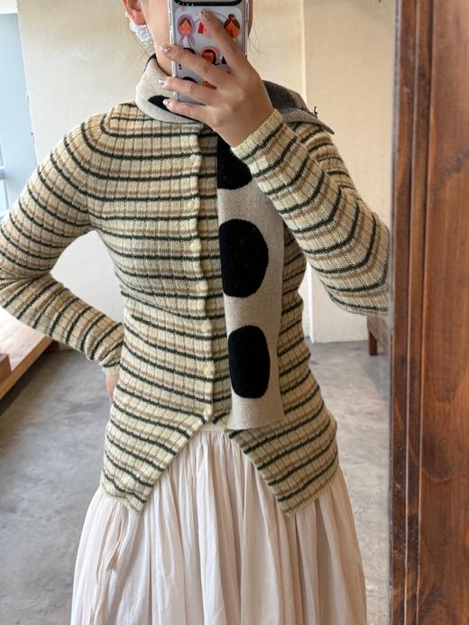 Auralee条纹针织毛衣 商品图4