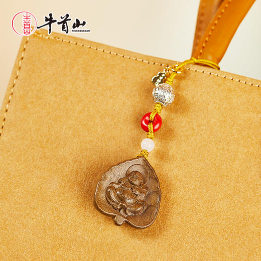 牛首山文创阴沉木菩提六顺挂件车载挂饰包挂平安健康招财新年礼物 商品图2