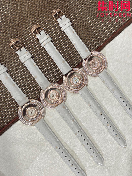 萧邦新款奢华镶钻 快乐钻透明镂空系列 透明快乐钻 女士腕表 有金有钻寓意有进有赚 商品图7