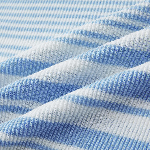 谜底短款针织衫短袖2026年春季新品条纹显瘦绣花上衣女261MZ0343 商品图3