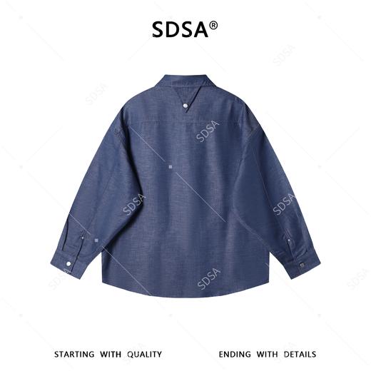 SDSA男装2026新款高贵轻奢老钱风多口袋设计长袖衬衫百搭休闲衬衣 商品图4