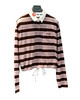女款条纹长袖polo衫fe020 商品缩略图0