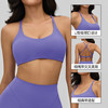 YOGACODE【火树银花系列】裸感瑜伽文胸女可拆卸胸垫交叉美背运动内衣DWC516186 商品缩略图1