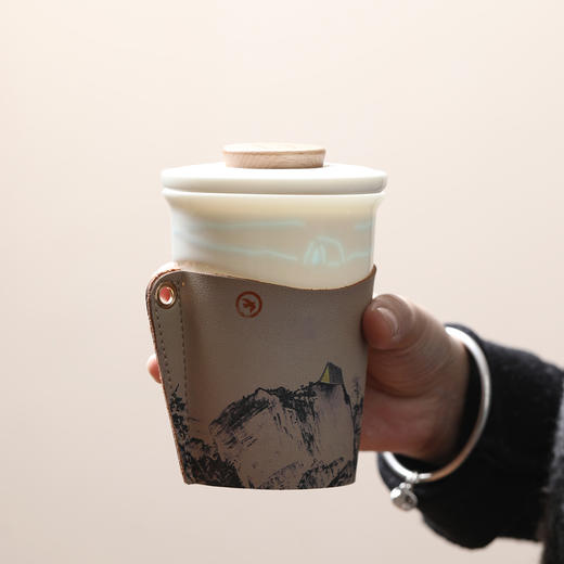 帆书文创·“溪山清远”玲珑瓷手握杯 商品图5