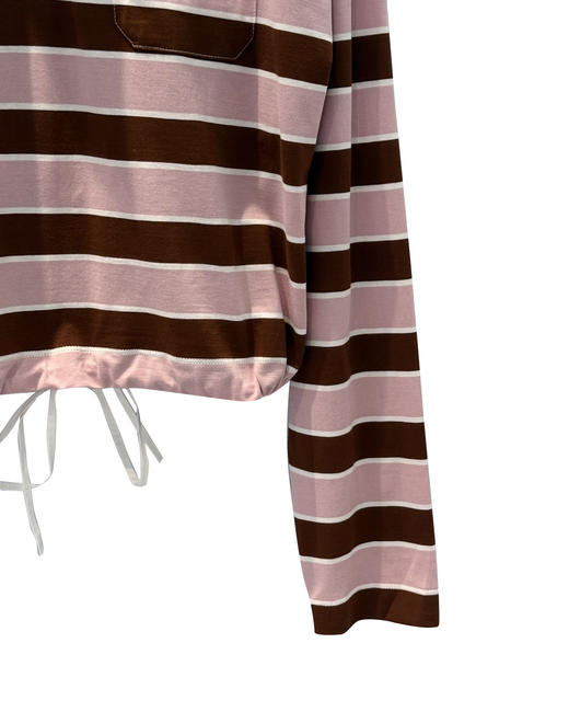 女款条纹长袖polo衫fe020 商品图2