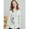 两三事 拥抱信号 2026春季新款文艺风木耳边绑带印花长袖衬衫女 商品缩略图2