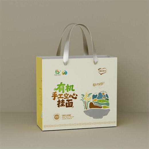 【富氧慢品】有机手工空心挂面1.6千克/提 商品图1