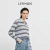 LIYIHAN序章 2026春季新款长款条纹T恤通勤宽松上衣防晒百搭舒适 商品缩略图3