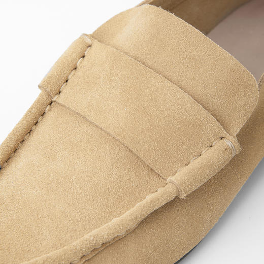 ROMI STUDIO“老钱腔调”牛反绒面时尚百搭低跟乐福鞋 RWDSP31690 商品图3