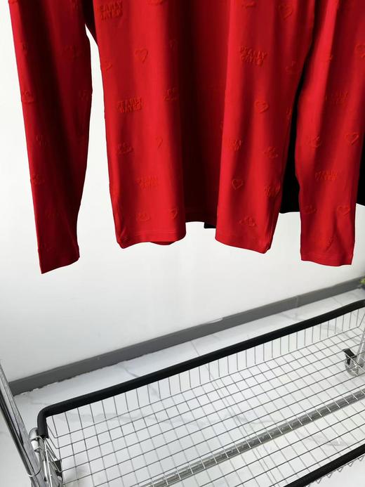 25新款，PG原单打底纱衫！韩国客供面料，棉感，亲肤，舒服透气！立体植绒面料，面料重工，上档次，胸前立体刺绣🪡，后背领结！泡泡袖设计，很好的修饰肩型，显瘦百搭款！推荐必入！ 商品图2