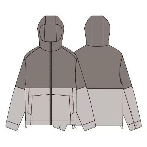 佐丹奴男装26年新款拼色防泼水轻薄风衣外套01076006 商品图1