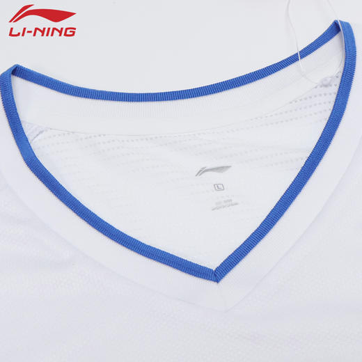 李宁羽毛球服中青队大赛系列男女同款比赛训练吸汗速干短袖AAYW045 商品图1