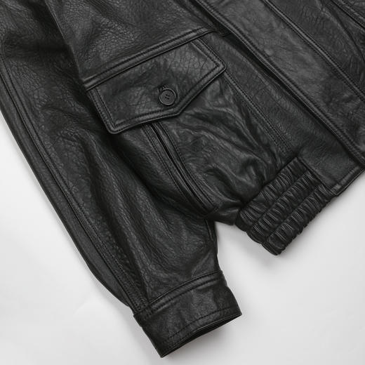 ROMI STUDIO新西兰自然发泡粒纹绵羊原皮衣外套 RWCAWU7291 商品图4