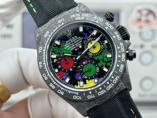 Noob official➕ Factory ROLEX宇宙计时迪通拿系列之碳纤维定制版，腕表不仅佩戴轻便，外表坚硬。且每一只腕表都拥有独一无二的碳纤花纹材质📦📦📦📦📦📦📦📦📦📦❕ 商品图3