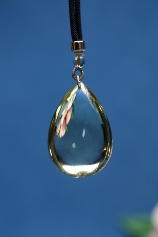 迷罗元和堂 | 黄水晶水滴型净体吊坠长约4.6cm【器悟雅玩】 商品图0