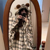 ins趣味系列连帽格子斗篷睡衣少女家居服-纪念日百货门店同款169696058 商品缩略图1