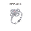 lucky·永恒之环系列ShiningHouse[培育] 18k金钻石戒指 粉钻圆钻形人工真钻人造钻石K金戒指时尚钻石女戒悦己送礼臻选【此商品不支持7天无理由退货退款】预计3日发货 商品缩略图2