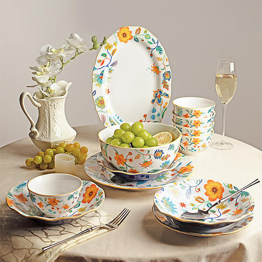 摩登主妇高级感碗碟筷餐具套装家用盘子2026新款轻奢乔迁新居礼物 商品图1