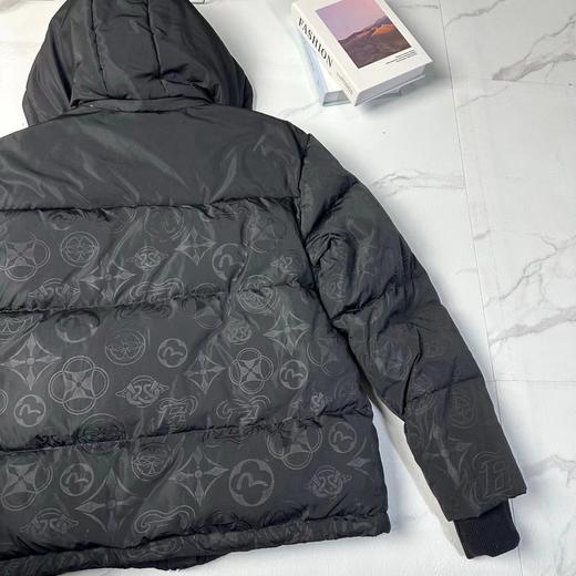 F020503冬季满地家花连帽通勤羽绒服防寒休闲夹克厚款保暖外套 商品图8