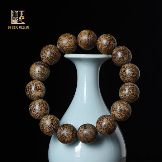 品质与性价比拉满 | 天然文莱沉香手串 16mm*15颗 23克 SP12407 商品图0