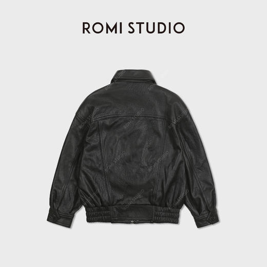 ROMI STUDIO新西兰自然发泡粒纹绵羊原皮衣外套 RWCAWU7291 商品图2