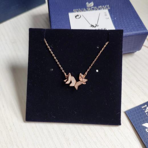 F020521美感十足blingbling的闪立体小蝴蝶项链 商品图0