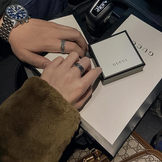 GU原单男女同款捡漏复古做旧戒指可做项链吊坠 商品图8