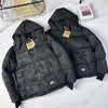 F020503冬季满地家花连帽通勤羽绒服防寒休闲夹克厚款保暖外套 商品缩略图0