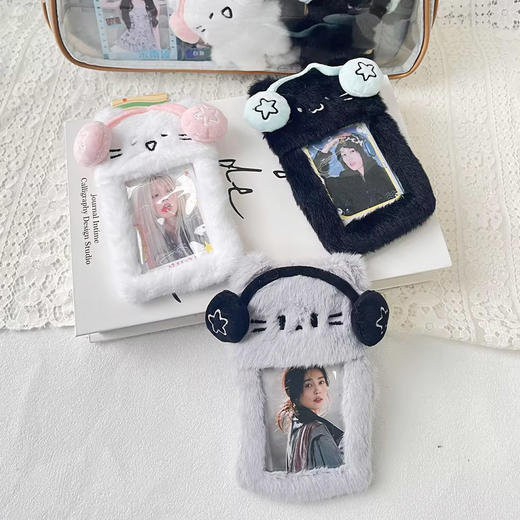 耳机小猫卡包毛绒匙扣-纪念日百货门店同款169648945 商品图1