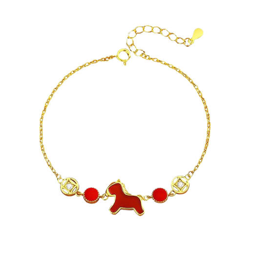 【福利❗️9.9到手🔥马上有钱手链】幸运常伴，迎春接福，纳福接运，带福回家！国潮本命年生肖新年马年中式马手饰品女友礼物 商品图3