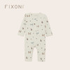 【云优选】FIXONI 婴幼儿长袖罗纹睡衣连体衣-限时清仓 商品缩略图0