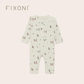 【云优选】FIXONI 婴幼儿长袖罗纹睡衣连体衣-限时清仓